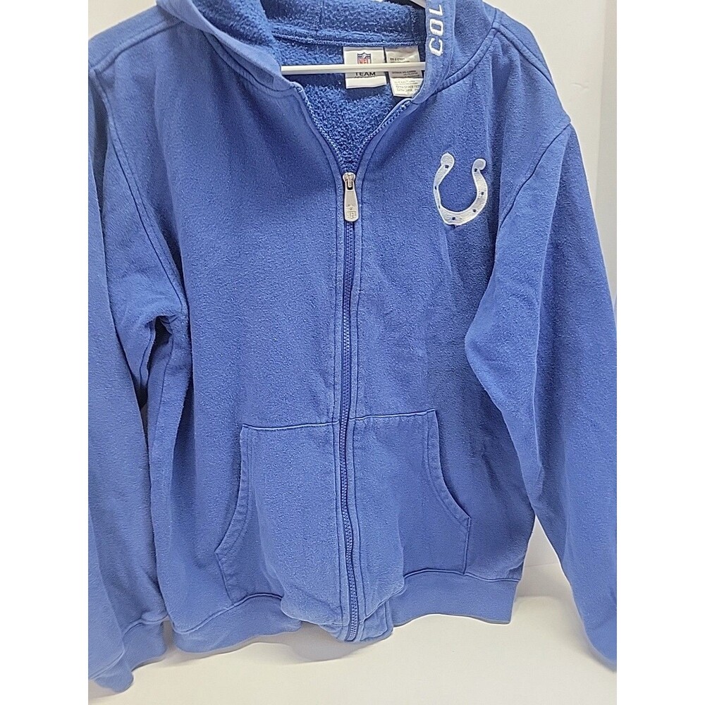Vtg Y2K NFL Team Apparel Indianapolis Colts Youth Zip Jacket 18/20